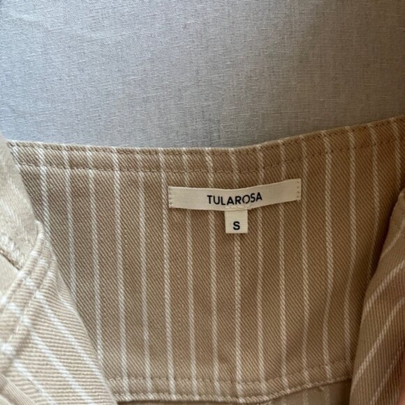 Tularosa Revolve Nora Jumpsuit in Almond Stripe Sz S - Picture 14 of 15